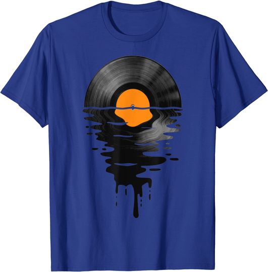 Discover Vinyl Record Music LP Classic 80s Sunset T-Shirt