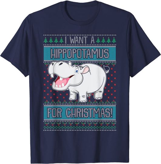 Discover I Want A Hippopotamus For Christmas TShirt
