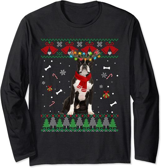 Discover Boston Terrier Christmas Long Sleeve