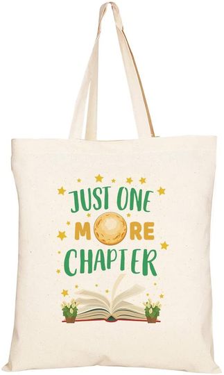Discover Just One More Chapter Book Lover Totebag