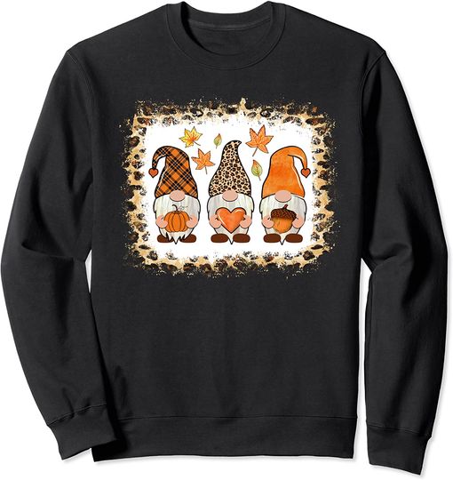 Discover Happy Thanksgiving Bleached Sweatshirt