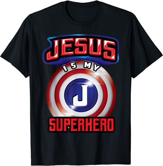 Discover Jesus Is My Superhero Shirt | Cute Powerful Christian Gift