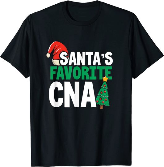 Discover Santa’s Favorite CNA Certified Nursing Assistant Christmas T-Shirt