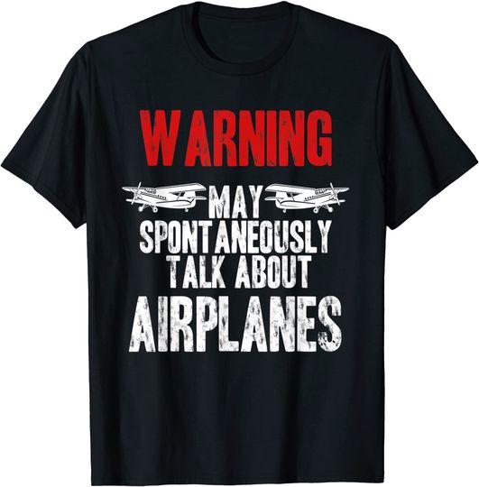 Discover Talk about Airplanes Aviation T-Shirt