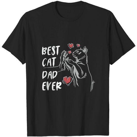 Discover Best Cat Dad Ever T-Shirt