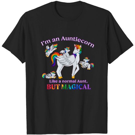 Discover I'm an Auntiecorn Like a Normal Aunt But Women's Plus Size T-Shirt