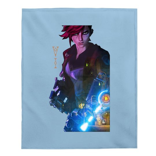 Discover Arcane Vi League Of Legend Baby Blankets