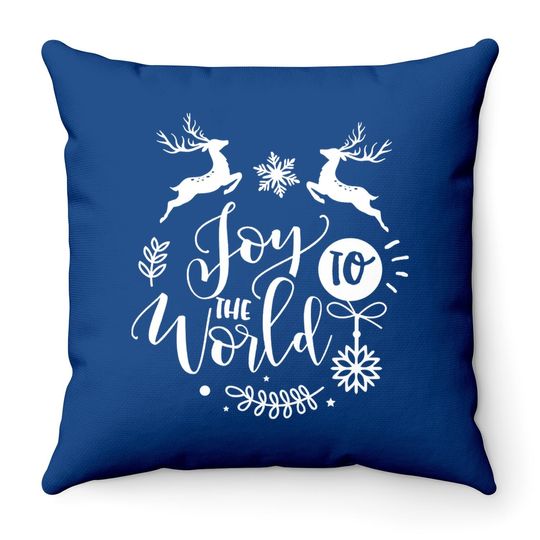 Discover Joy To The World Disney Christmas 2 Throw Pillows