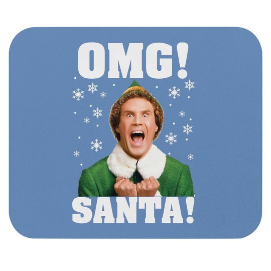 Discover OMG Santa Buddy Elf Christmas Mouse Pads