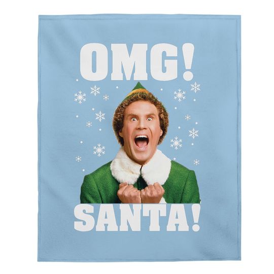 Discover OMG Santa Buddy Elf Christmas Baby Blankets
