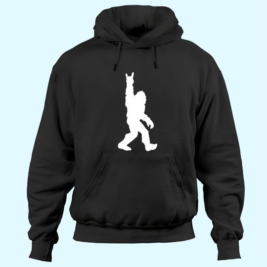 Discover Funny Bigfoot Rock and Roll Sasquatch Hoodies