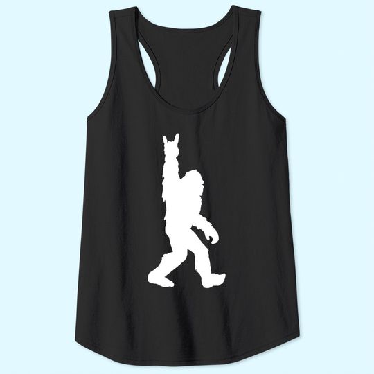 Discover Funny Bigfoot Rock and Roll Sasquatch Tank Tops