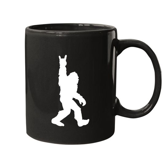 Discover Funny Bigfoot Rock and Roll Sasquatch Mugs