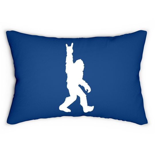 Discover Funny Bigfoot Rock and Roll Sasquatch Pillows