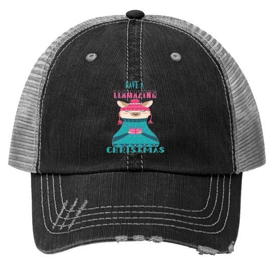 Discover Have A Llamazing Christmas Classic Trucker Hats