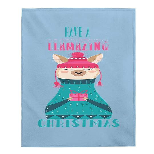 Discover Have A Llamazing Christmas Classic Baby Blankets