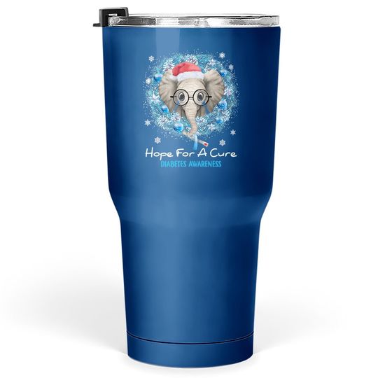 Discover Elephant Hope For A Cure Diabetes Awareness Tumblers 30 oz