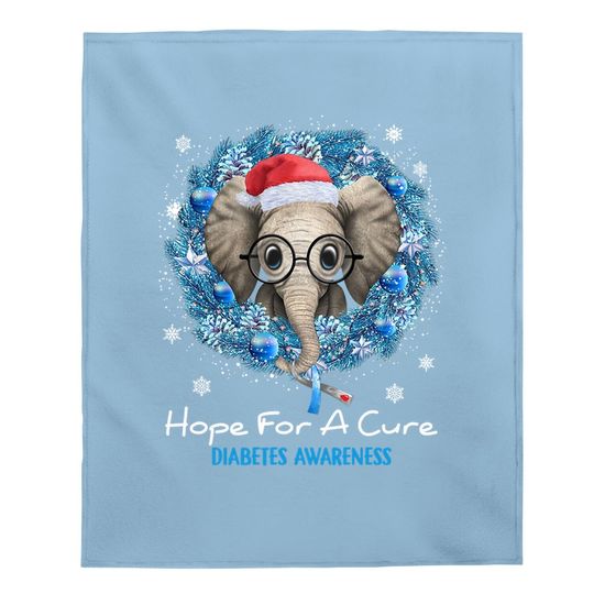 Discover Elephant Hope For A Cure Diabetes Awareness Baby Blankets