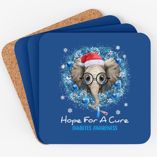 Discover Elephant Hope For A Cure Diabetes Awareness Coasters