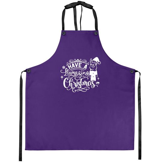 Discover Have A Llamazing Christmas Design Aprons