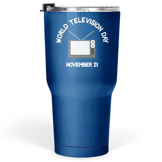 Discover World Television Day Tumbler 30 Oz