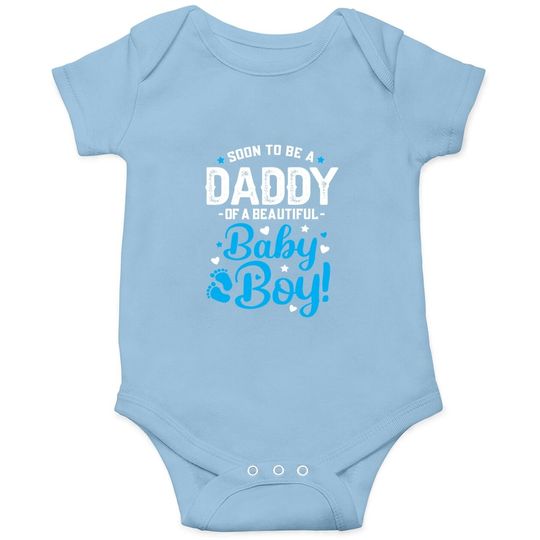 Discover Soon To Be A Daddy Of A Baby Boy New Dad Expecting Father Baby Bodysuit
