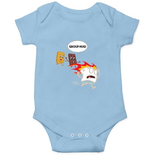 Discover Smores S'mores Marshmallow Camping Roasting Bonfire Baby Bodysuit