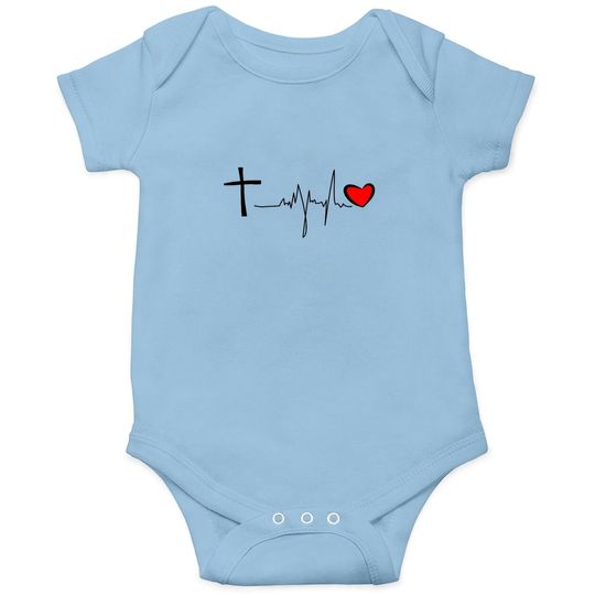 Discover Nqy Christian Love Embroidery Short-sleeve Fashion Baby Bodysuit