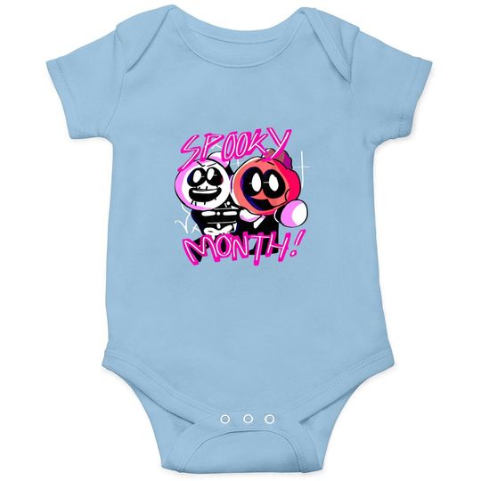 Discover Spooky Month Fridays Games Night Funkin It's A Spooky Month Baby Bodysuit