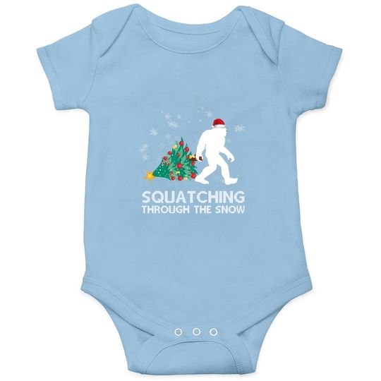 Discover Sasquatch Christmas Squatching Bigfoot Xmas Baby Bodysuit
