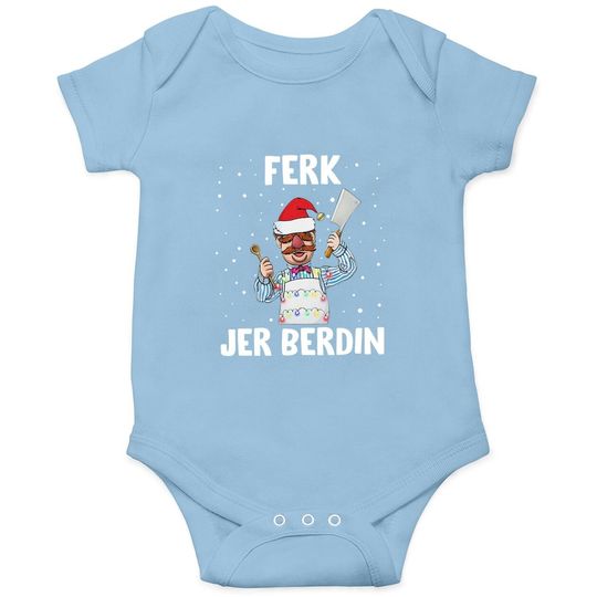 Discover Santa Ferk Jer Berdin The Swedish Chef Let’s Go Brandon Baby Bodysuit