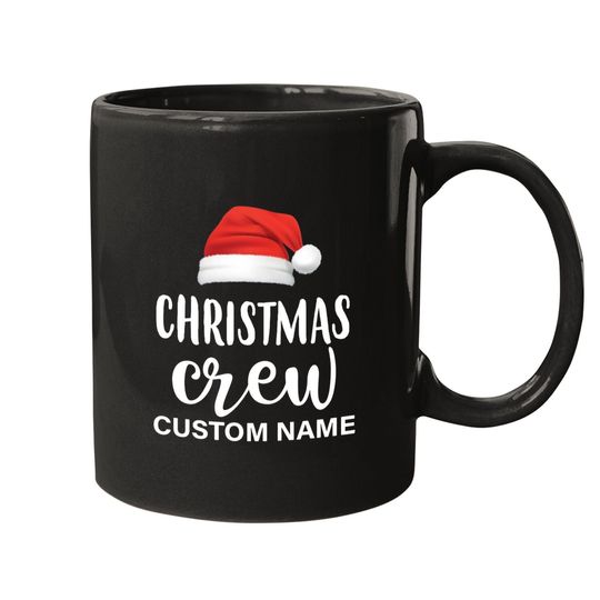 Discover Christmas Crew Custom Name Mugs