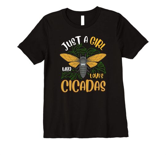 Discover Women's T Shirt Just A Girl Who Loves Cicadas 2021