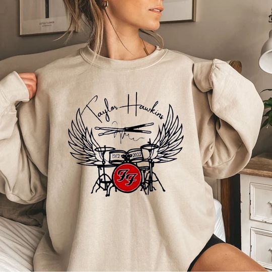 Discover Tribute Taylor Hawskin Concert Sweatshirt, Hawskin Best Drummer Shirt, Memories Of Taylor Hawskin Shirt, Taylor Hawskin La London 2022 Shirt