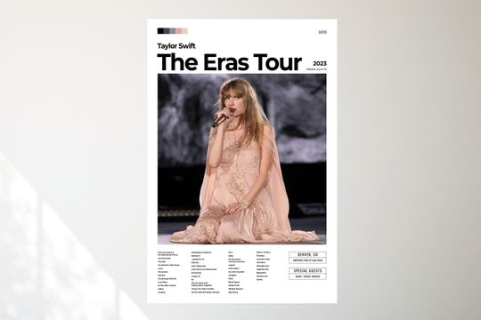Discover Taylor The Eras Tour Denver Folklore Era Poster