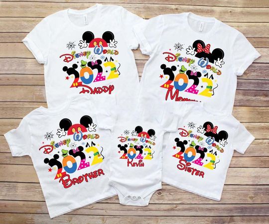 Discover Personalized  Disney world 2022 Family Vacation T-shirt