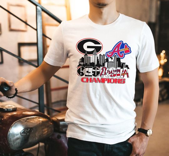 Discover 2021 Champions UGA Bulldogs Braves T Shirt
