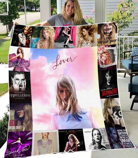 Discover Taylor Eras Tour Swift Blanket, Eras Tour Fleece Blanket, Taylor Midnight 1989