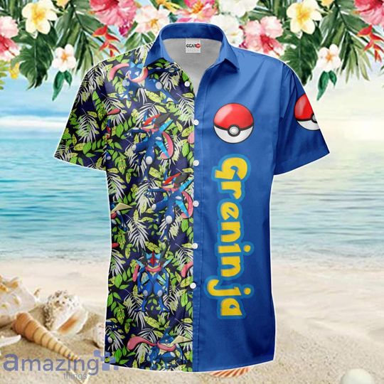 PKM Greninja Summer Tropical Hawaiian Shirt