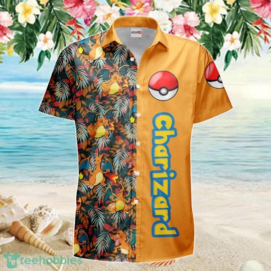 PKM Charizard Style Hawaiian Shirt