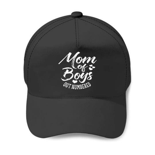 Mother 39 S Day Mom Of Boys Outnumbered Pullover Baseball Caps