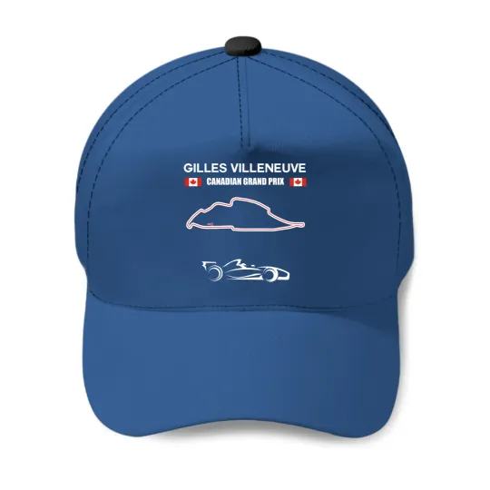 Gilles Villeneuve Circuit Racing Car Canadian Grand Prix Baseball Caps