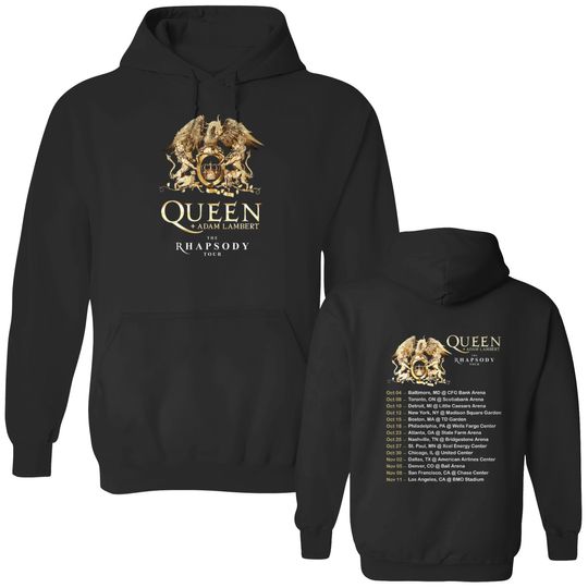 Queen Adam Lambert The Rhapsody Tour 2023 Double Sided Hoodies