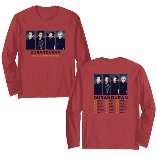 North American Tour 2023 - Duran Duran Future Past Tour Double Sided Long Sleeves