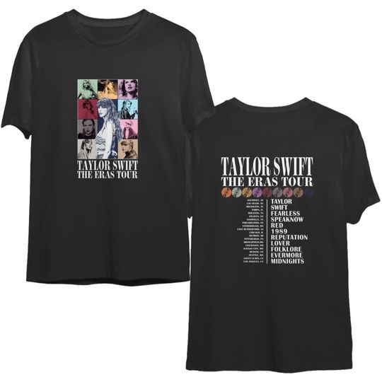 TS Eras Tour Two Sided Shirt, Taylor Eras Tour Tee
