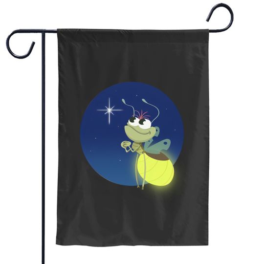 Princess and the Frog Garden Flags, Ray Firefly Evangeline Garden Flags, WDW Magic Kingdom Garden Flags,