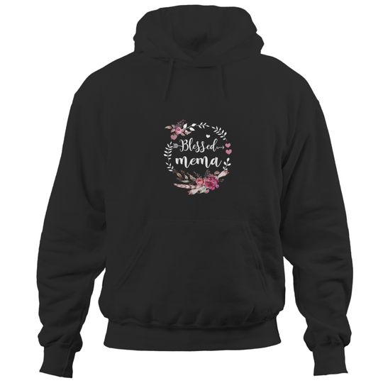 Blessed Mema Christmas Floral Funny Gifts0 Hoodies