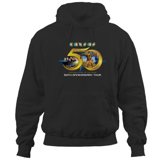 Kansas Rock Band 50th Anniversary Tour 2023, Kansas Band 2023 Tour, Another Fork In The Road Hoodies