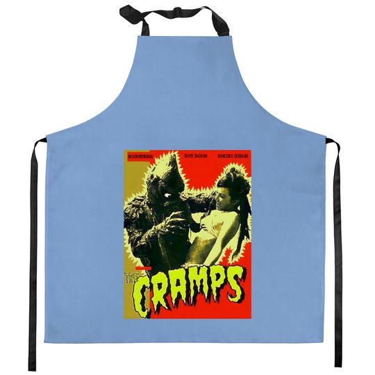 The Cramps Kitchen Aprons, The Cramps Vintage Kitchen Aprons, The Cramps Punk Rock Band Kitchen Aprons