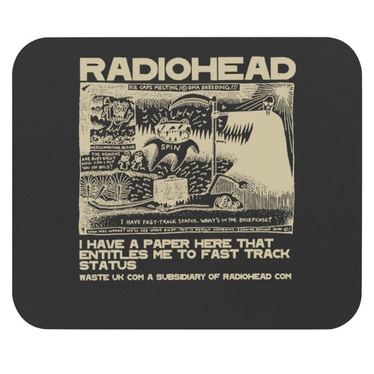 Radiohead Mouse Pads, Vintage Radiohead Mouse Pads